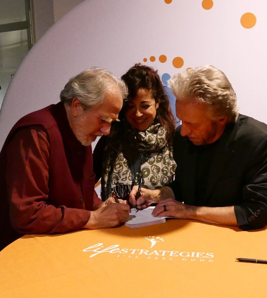 Maria Angela Ciurleo con Bruce Lipton e Gregg Braden